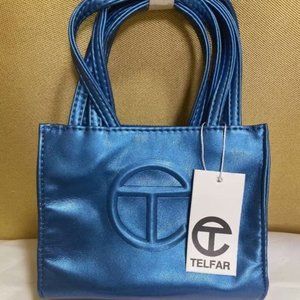 Telfar Small Bright Blue Shopping Bag